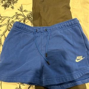 Blue Nike shorts